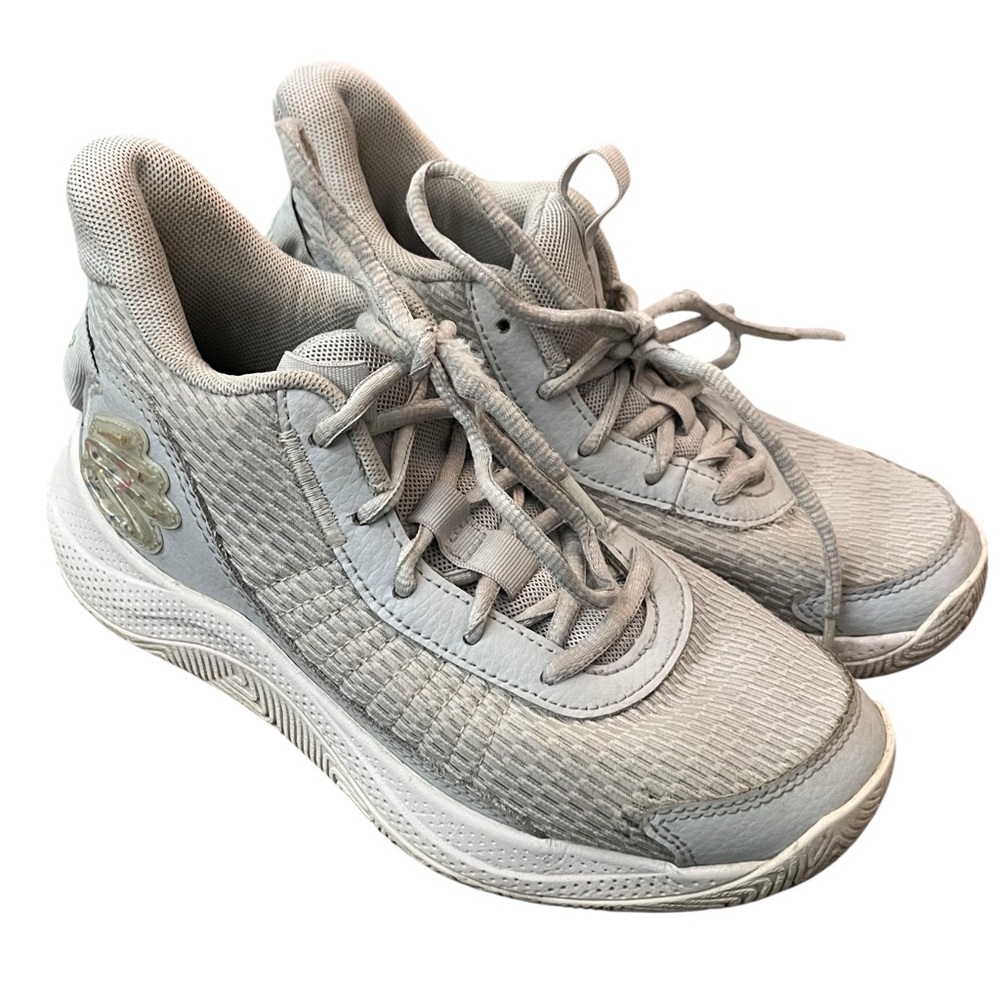Under Armour Curry 3Z7 GS 'Halo Grey / White Clay” 3026623-101 Youth 5Y